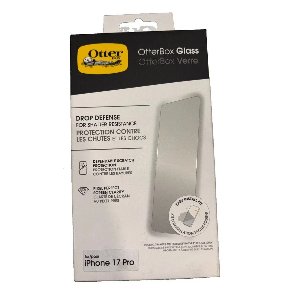 OtterBox Drop Defense Glass Series Screen Protector for iPhone 17 Pro - Clear
